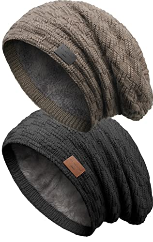 Grin&Bear Long Slouch Beanie Grobstrick...