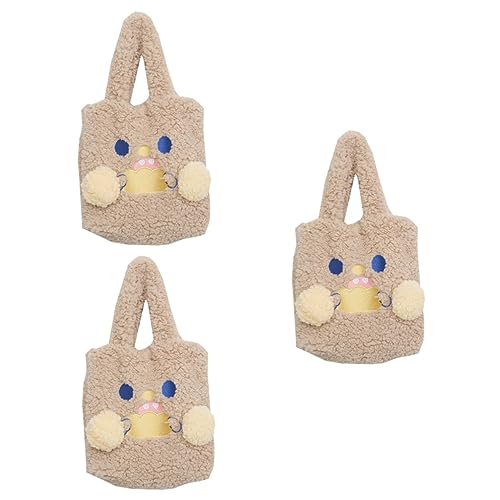 VALICLUD 3 Stück Plüsch-Damenhandtasche Süße...