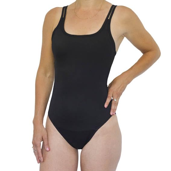 MYLILY Badeanzug schwarz I Strandmode Damen...
