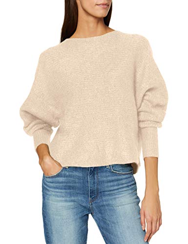 ONLY Damen Lockerer Strickpullover | Knitted Basic...