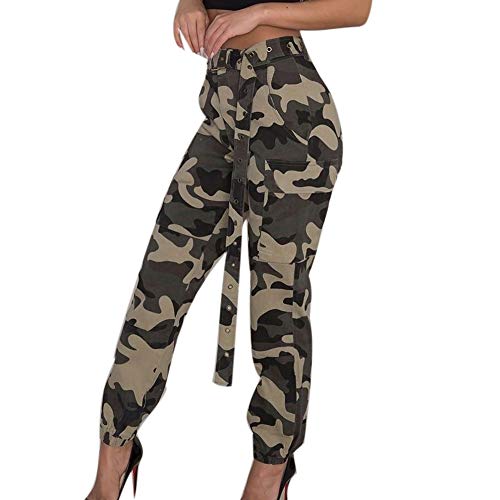 Damen-Hose, Camouflage-Hose, lässige Hose,...