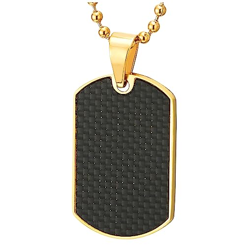 COOLSTEELANDBEYOND Stahl Gold Farbener Dog Tag...
