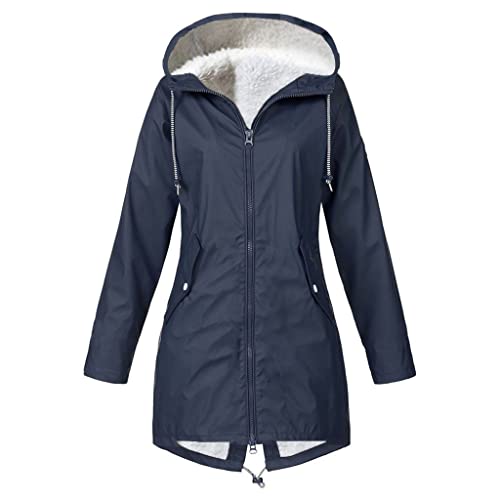 Kwatieh Frauen Regenjacke Jacke mit Kapuze -...