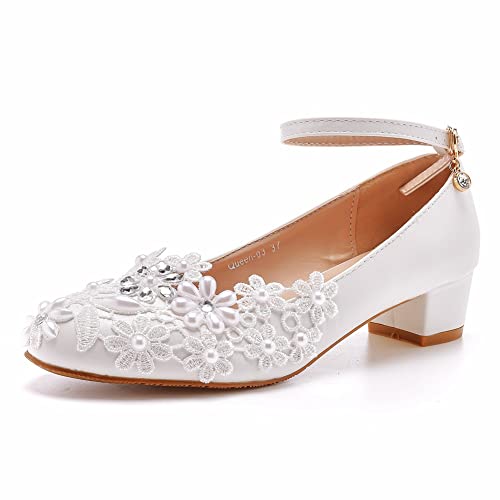 Cylele Mgg Damen Brautschuhe 3 cm High Heel...