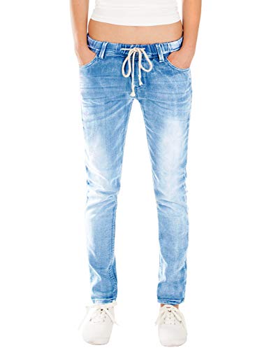 Fraternel Damen Jeans Hose Relaxed Loose fit Blau...