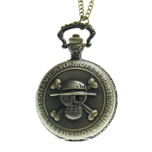 JewelryWe Damen Herren Taschenuhr One Piece Kette...