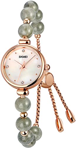 findtime Perlen Armbanduhr Damen Schmuck Elegant,...