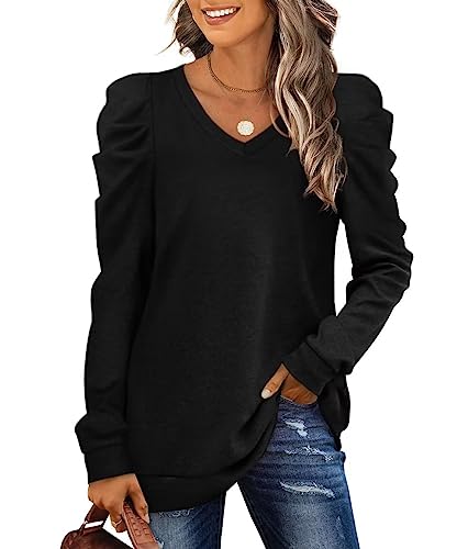 XIEERDUO Pullover Damen Sweatshirt Herbst Elegant...