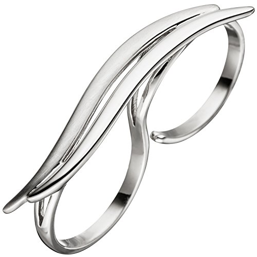 JOBO Damen-Zweifingerring aus 925 Silber Größe...