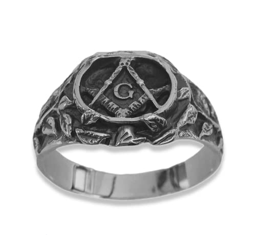 Neu Freimaurer Ring Sterling Silber 925 Handmade...