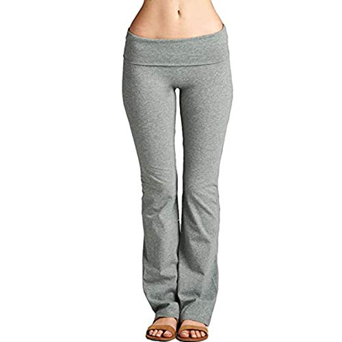 Yogahose Damen Baumwolle Bootcut - Schlaghose...