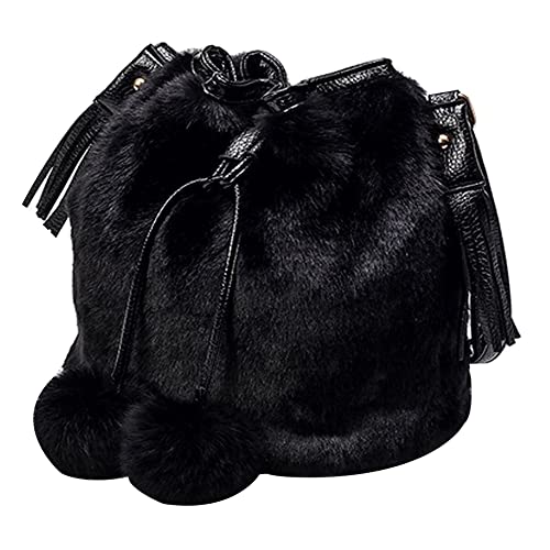 MEGAUK Damen Herbst Winter Bucket Bag Beuteltasche...
