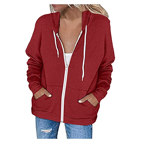 Zldhxyf Leichte Damen Fleecejacke Damenmode-Bluse...