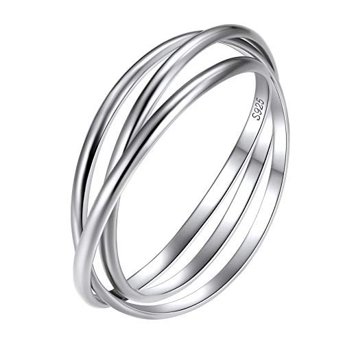 Suplight 925 Silber Verlobungsring für Männer...
