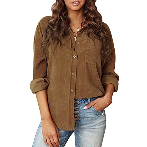 Tomwell Damen Hemd Cordstoff Bluse Klassisches...