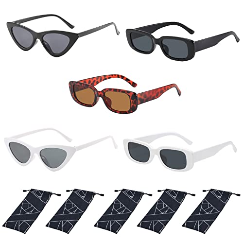 Sonnenbrille Damen 5 pcs Sunglasses Sonnenbrillen...