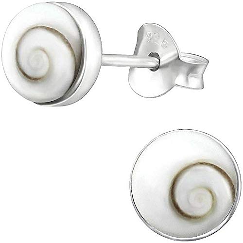 Muschel Schmuck (Ohrringe) Muschel Operculum...