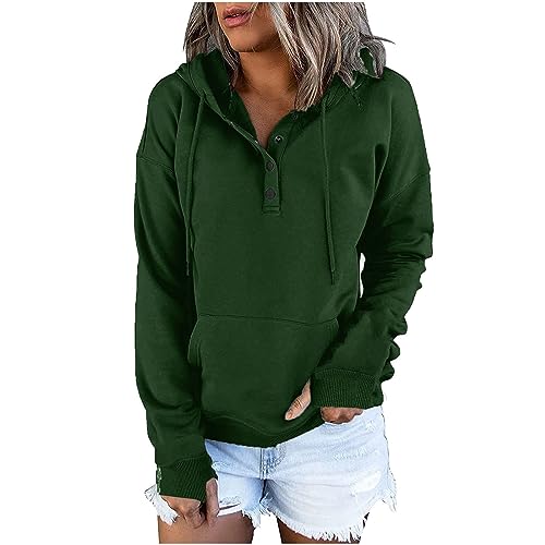 EMATOP Sports Kapuzenpullover Damen Langarm Casual...