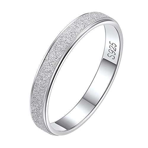 Suplight Silber 925 Verlobungsring für Damen 3mm...