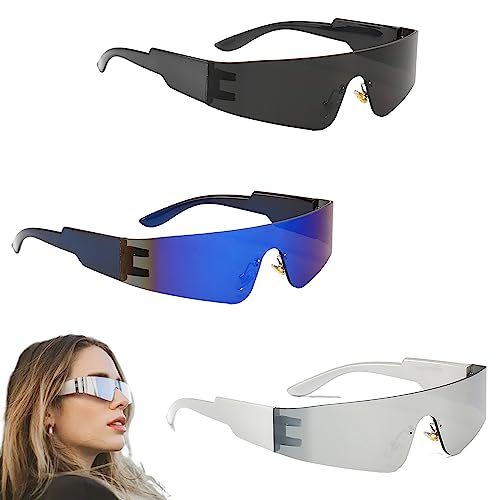 Vueinrg 3 Stück Rave Brille Schnelle Brille...