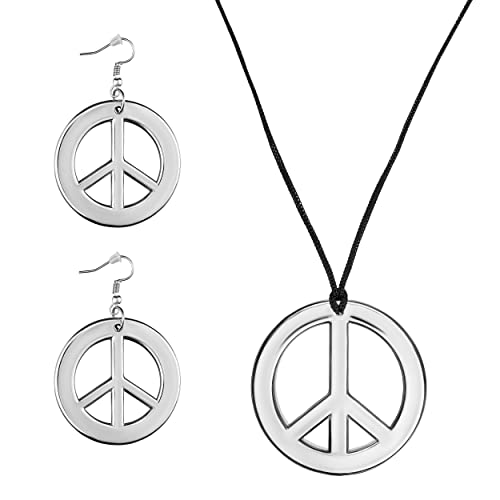 Balinco 3-teilliges Hippie Set mit Peace Ohrringen...
