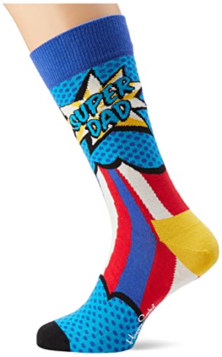 Happy Socks Super Dad Socke, Socken Herren, blau,...
