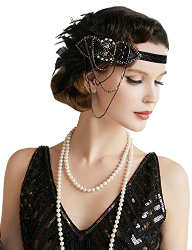 BABEYOND 1920s Stirnband Damen Gatsby Kostüm...