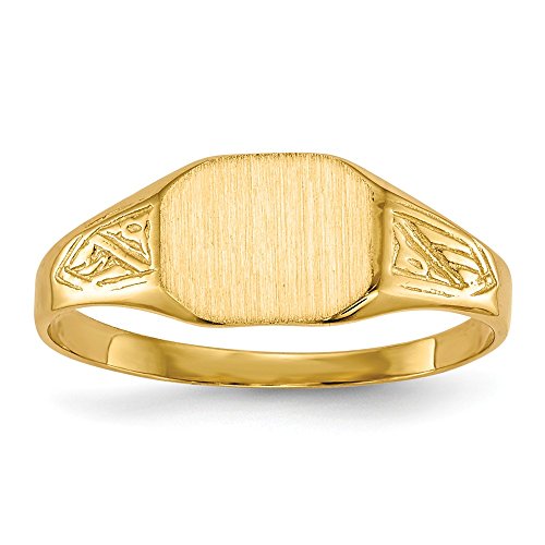 Diamond2Deal Herren-Siegelring aus massivem 14...
