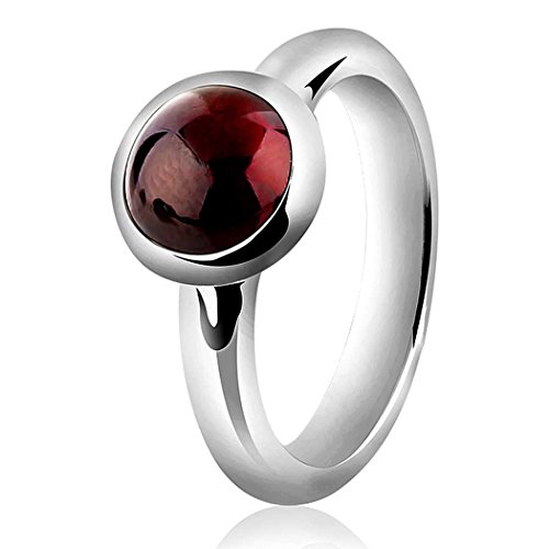 Nenalina Damen Ring Silberring besetzt mit 8 mm...