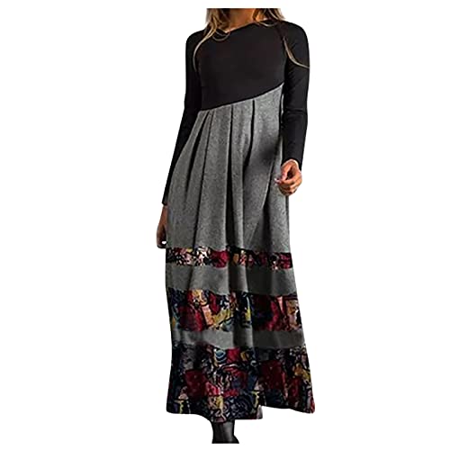 Oversize Kleid Damen Winter Tunika Damen Langarm...