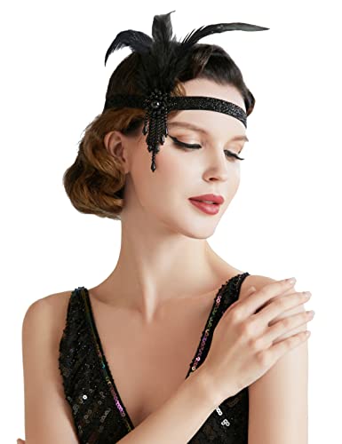 BABEYOND 1920s Stirnband Damen Gatsby Kostüm...