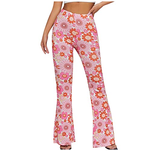 EMATOP Hose Damen Boho Strandhose Hippie Blumen...