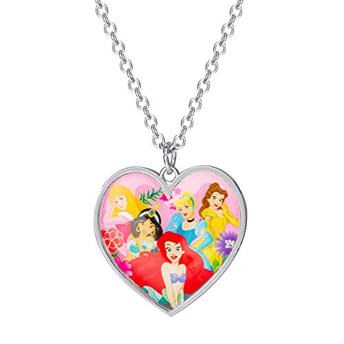 Disney Princess Damen Halskette Messing Rund...