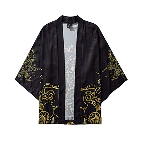 Japanische Kimono -Strickjacke Mann Sommer...