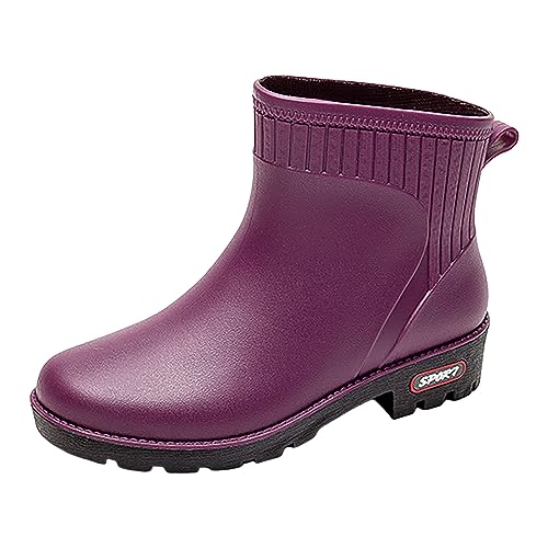 Gummistiefel Damen Kurze Wasserdicht Regenstiefel...