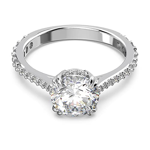 Swarovski Constella Cocktailring, Rhodinierter...