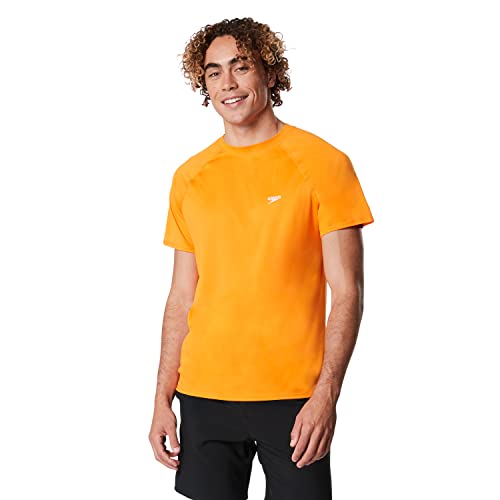 Speedo Herren UV-Badeshirt, kurzärmelig, Normale...