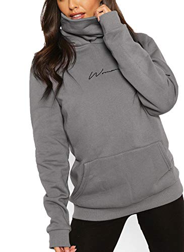 TrendiMax Damen Hoodie Kapuzenpullover Langarm...