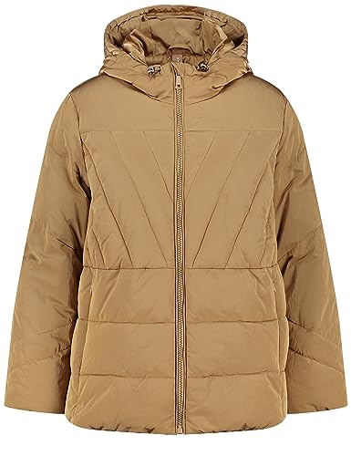 Samoon Damen Steppjacke mit Kapuze Langarm...