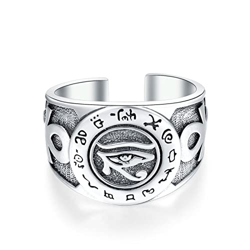 Ringe für Herren Auge des Horus Ring 925 Sterling...