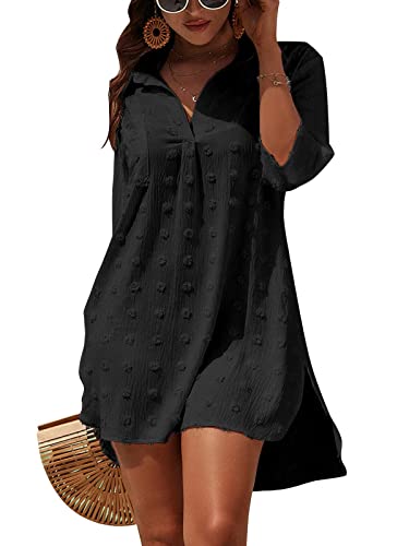 Blooming Jelly Damen Strandkleid Sommer Weiß...
