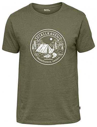 Fjällräven Herren T-Shirt Lägerplats, Green,...