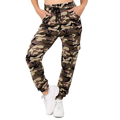 Xpose Damen Camouflage-Hose mit Bündchen und Zwei...