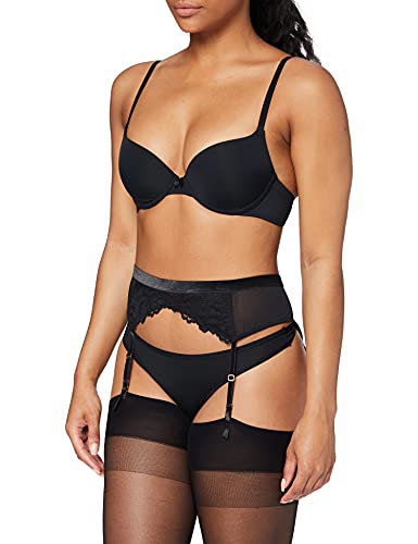 Iris & Lilly Damen Hosenträger, Schwarz, 38