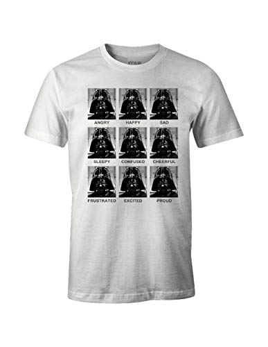 Star Wars Herren Hstts1354 T-Shirt, weiß, M