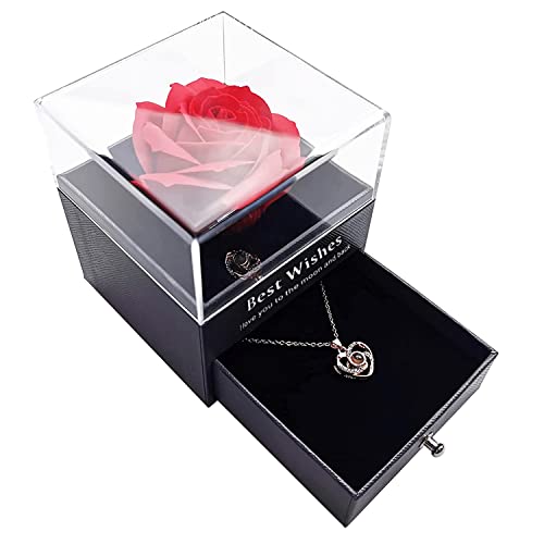 Handgemachte konservierte Rose Geschenk-Box mit...