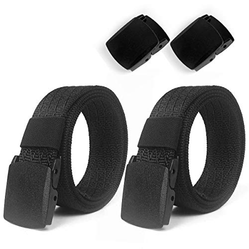 Lalafancy 2er Nylon Gürtel Damen Herren Belt...