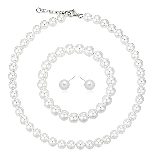 Perlenkette Herren 8mm Perlenkette Damen...