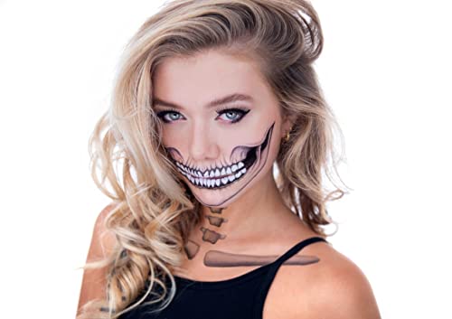 Tattoocrew® 4 x Halloween Tattoos Totenkopf Skull...
