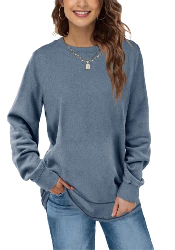 Aokosor Langarmshirt Damen Rundhals Sweatshirts...
